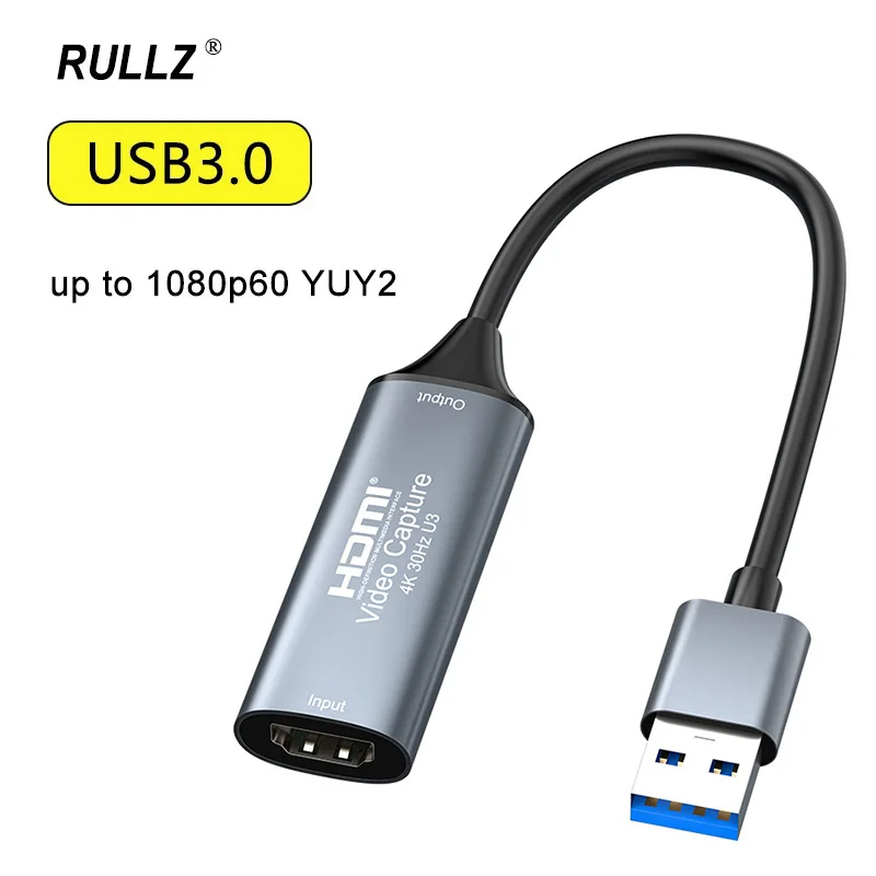

MS2130 4K USB 3.0 Type C USB 2.0 Карта видеозахвата 1080P HDMI Видеозахват Игровой рекордер Прямая трансляция для PS5 Xbox Камера ПК