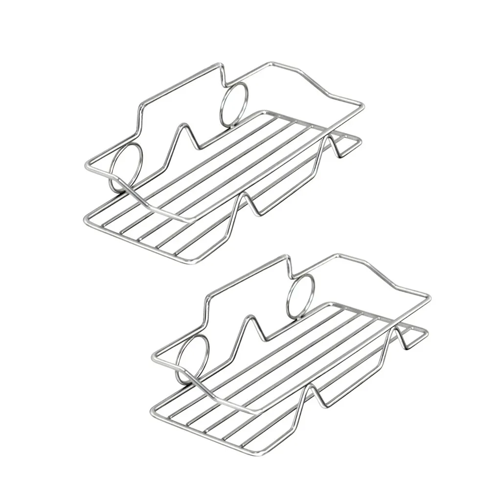 

Органайзер для хранения, универсальная полка для душа без перфорации, многофункциональный легкий держатель для всякой всячины, 2 шт.