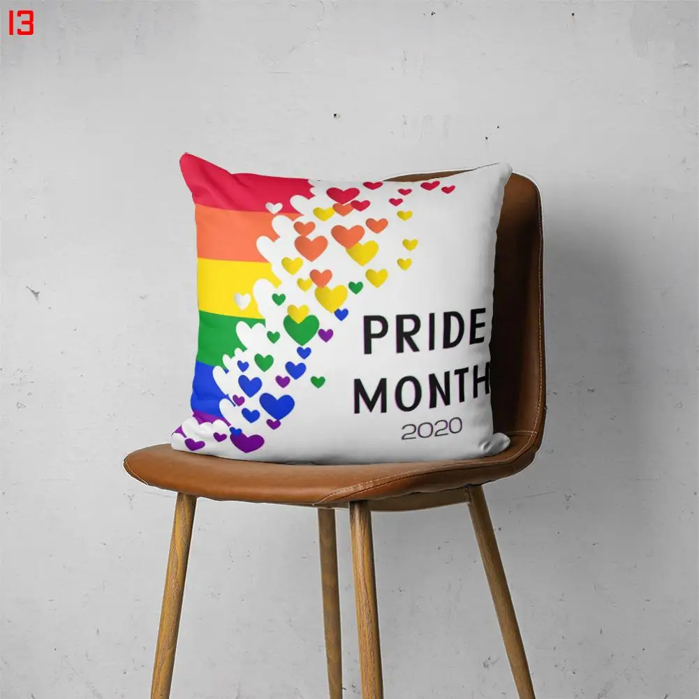 

PRIDE MONTH 00013 Customizable Bedroom Bed Sofa Hotel Car Lumbar Pillow Fashion Decorative Cover