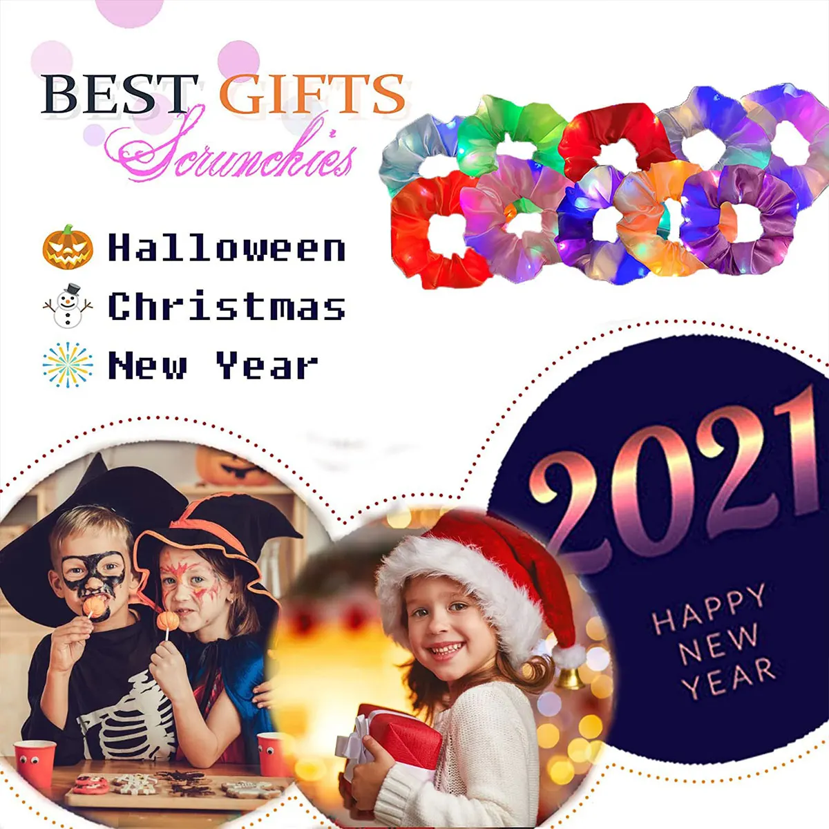 Резинки для волос со светодиодной светильник кой 1 шт. | Дом и сад