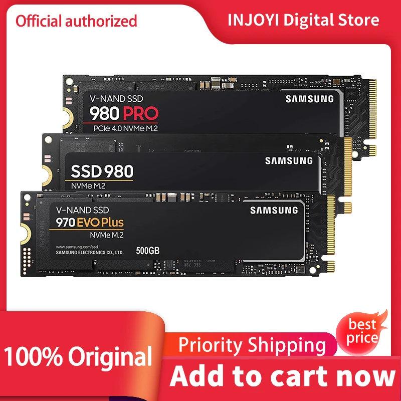 

SAMSUNG 990 PRO SSD M2 Nvme 500GB 970 EVO Plus 250GB Internal Solid State Drive 1TB MZ-V7S500B Disk 980 PRO M.2 2TB for laptop