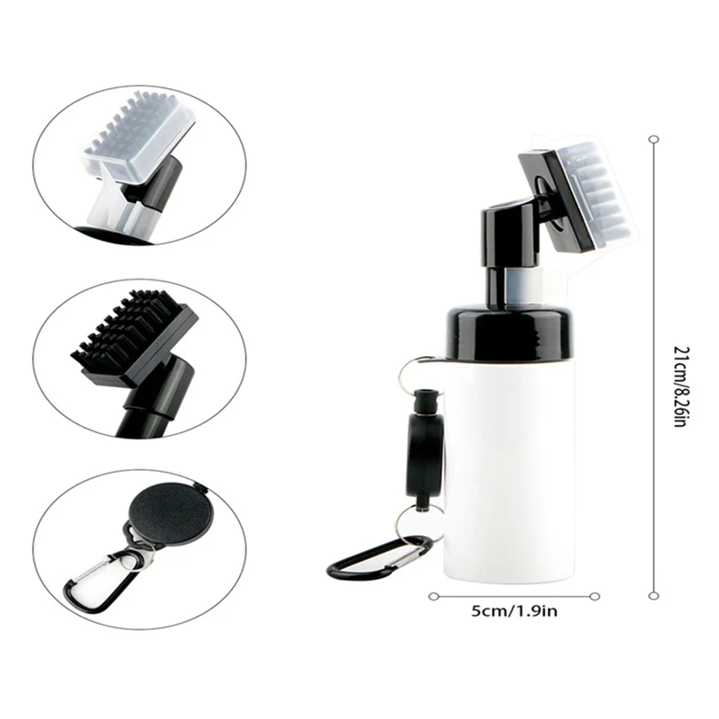 Щетка для чистки гольф-клубов портативная щетка с нажимным пазом бутылок водой