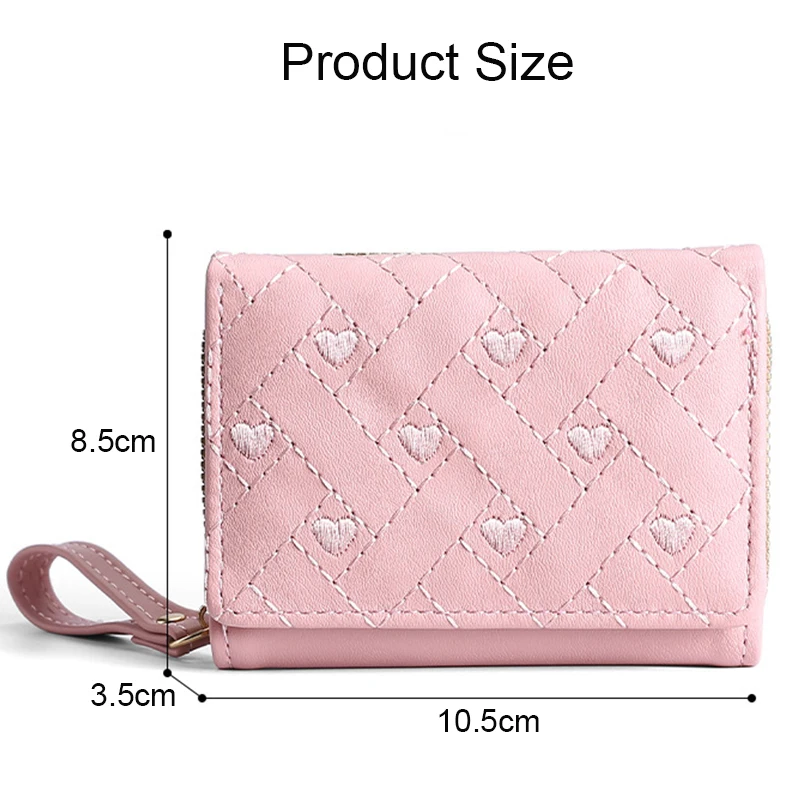 New Wallets for Women Cute Wallet Luxury Designer Lady Wallet Pink Purse Ladies Wallet Small Women Leather Wallet Coin Purses