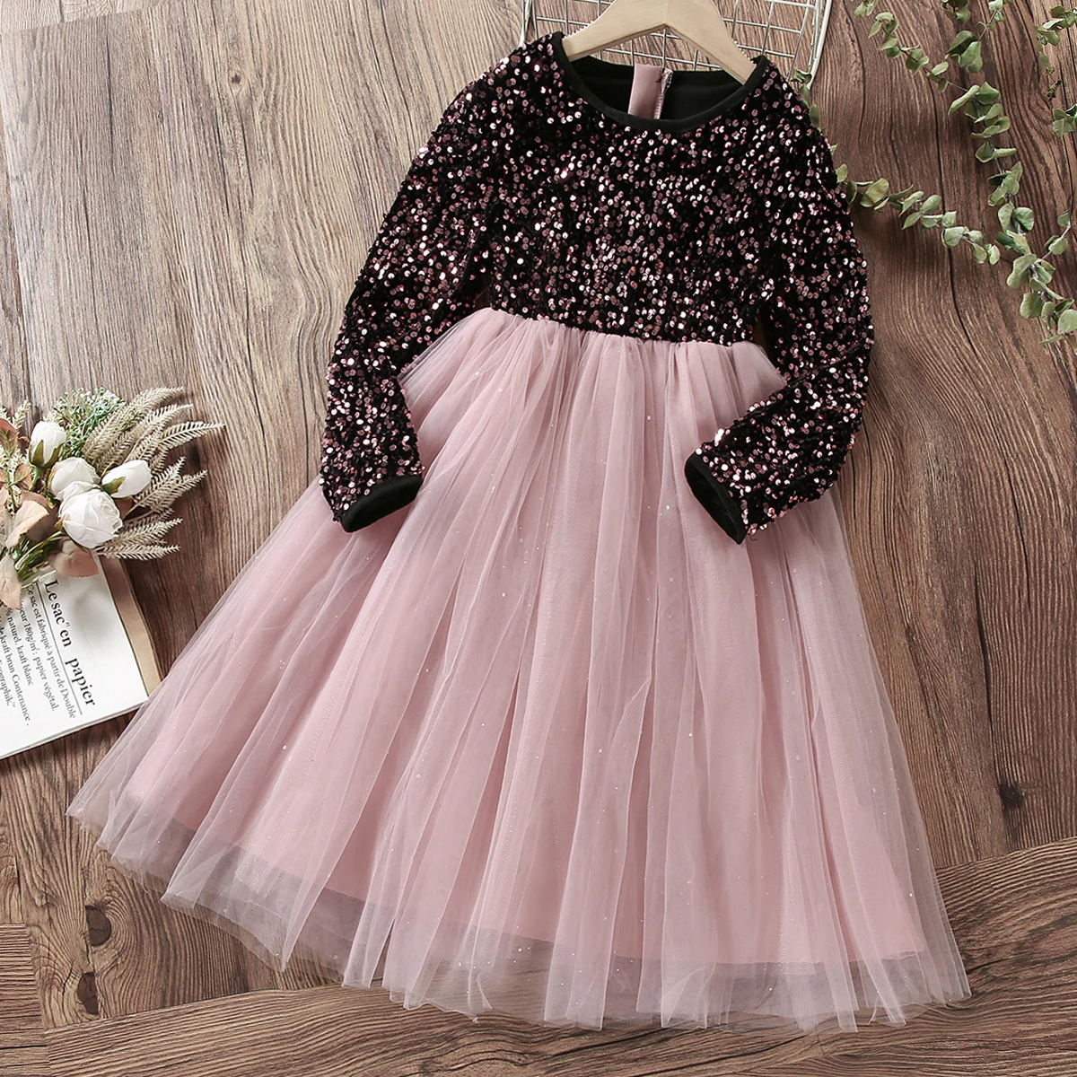

Cute Baby Kids Princess Dresses for Girls Clothes Teenagers Performance Outfits Children Autumn Party Costumes 6 8 10 12 Years