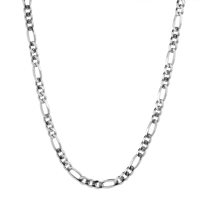 

Sterling silver Men's 24" figaro chain necklace