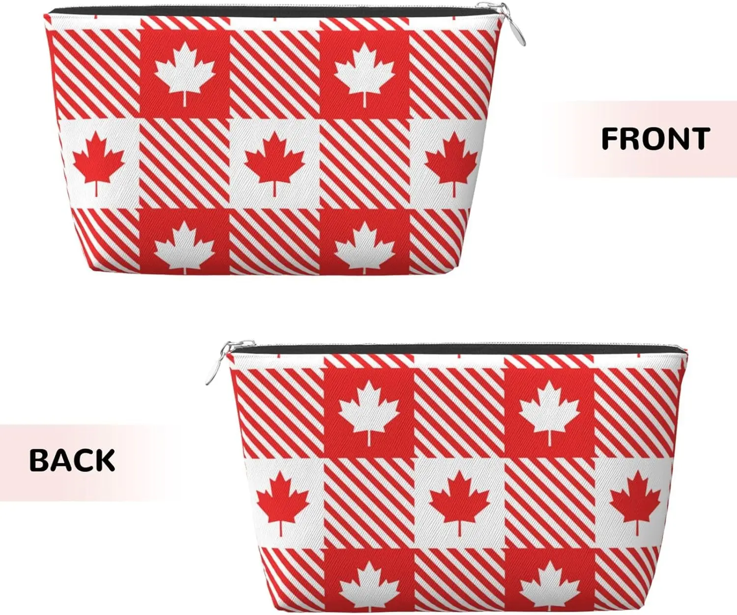 Maple Leaves1 Косметичка Женский дорожный размер Туалетные принадлежности Кожаная