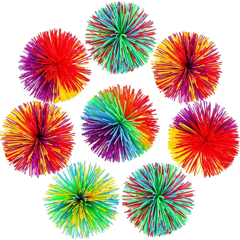 

2 шт. антистресс 6 см Радужный фиджет-шар сенсорный Koosh детский смешной эластичный мяч для снятия стресса для детей с аутизмом специальные по...