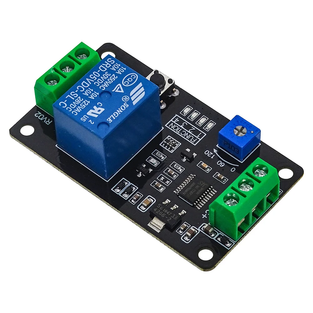 

TRM01 Delay Timer Relay Multi-functional Delay Time Relay Self-locking Relay Delay Trigger Delay Relay DC 5V/12V/24V(Optional)
