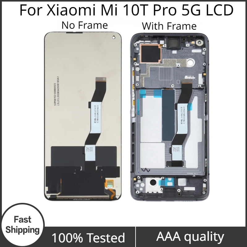 Redmi K30s дисплей для Xiaomi Mi 10T Pro 5G LCD с рамкой 6,67 дюймов Mi10T 5G M2007J3 ЖК-дисплей сенсорный экран панель Запчасти