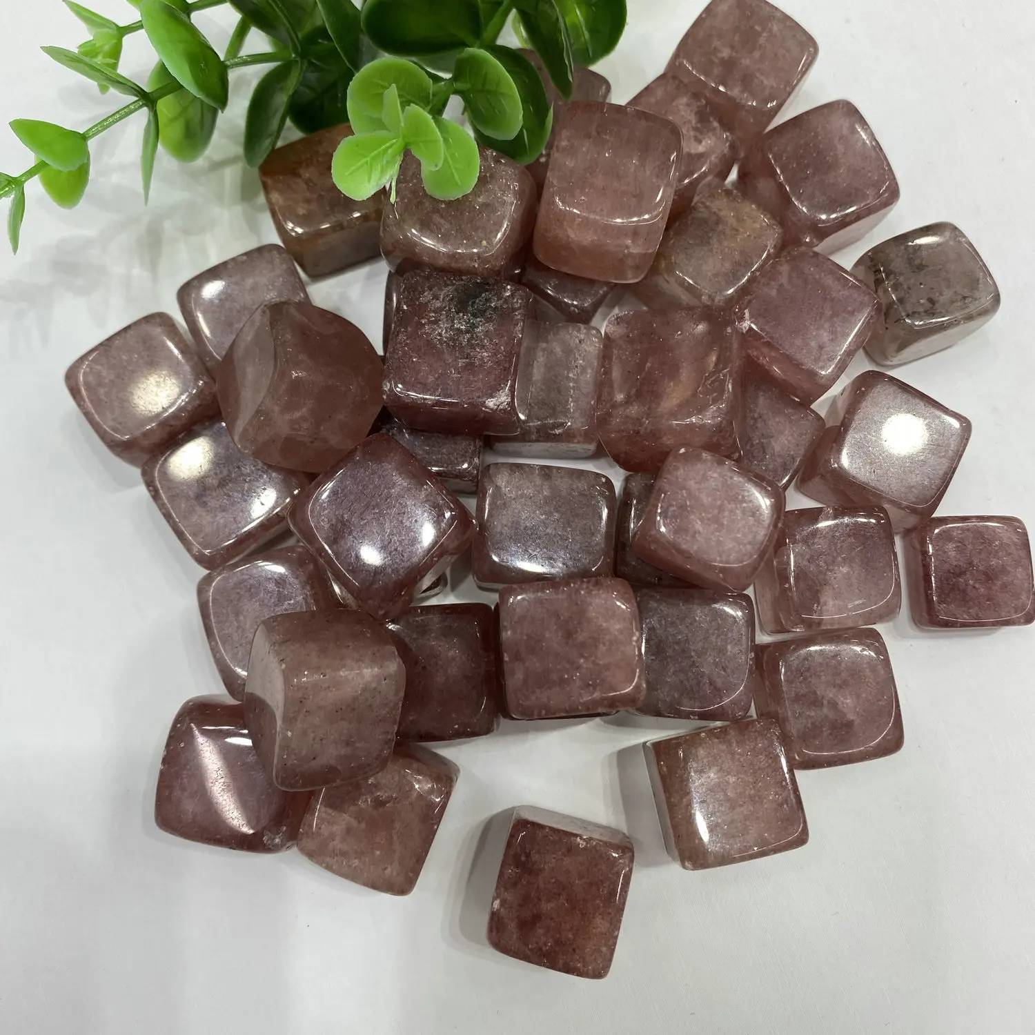 

10-19mm 500g Natural Strawberry Quartz Crystal Gravel Rock Raw Gem Mineral Fish Tank Bonsai Decoration Energy Stone