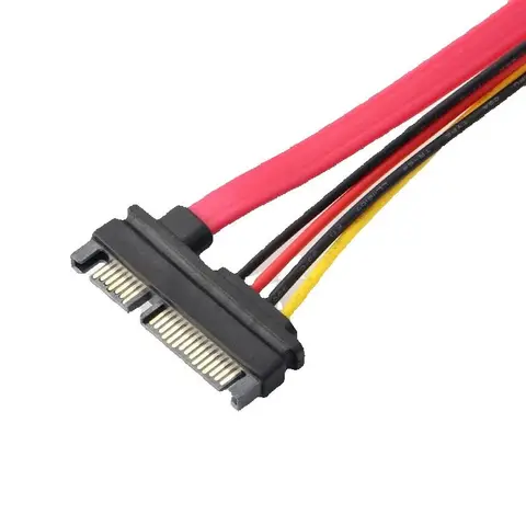 Кабель-адаптер SATA 22-контактный разъем SATA «папа-мама» 7+15-контактный последовательный порт ATA SATA Комбинированные удлинительные кабели для жестких драйверов 0,1 м 0,3 м 1 м