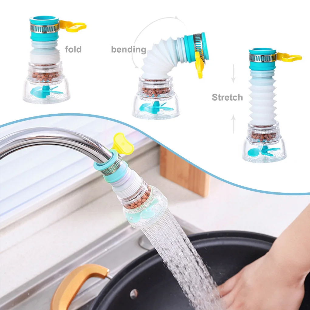 

New Portable 1PC 360 Rotation Kitchen Sink Faucet Extender Spouts Sprayers Shower Tap Water Purifier Nozzle Water Saving Filter