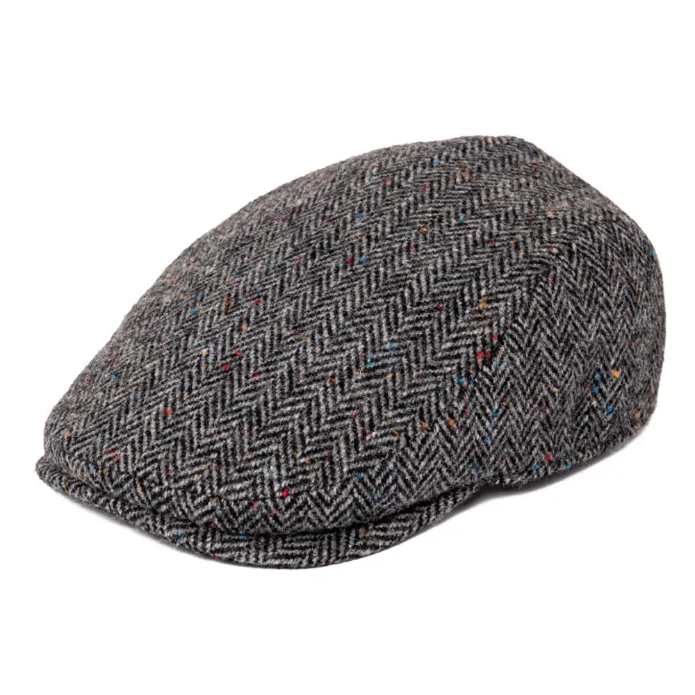 

JANGOUL Newsboy Caps Men Wool Blend Flat Cap 8 Panel Warm Hat Driving Hats Gastby Ivy Caps for Male Vintage British Beret
