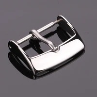 stainless steel watch strap buckle silver polished 16mm 18mm watchband clasp belt accessories
