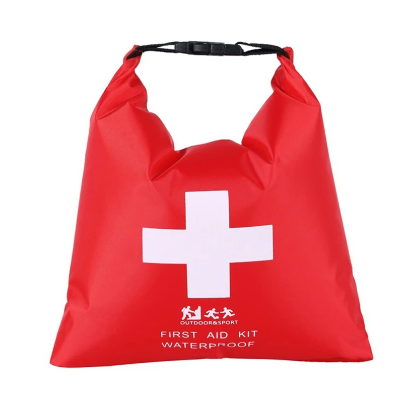 

Emergency First Aid Kits Storage Bag Portable Buckled Rubber Waterproof Dry Bag For Outdoor River Trekking Rafting Adventure