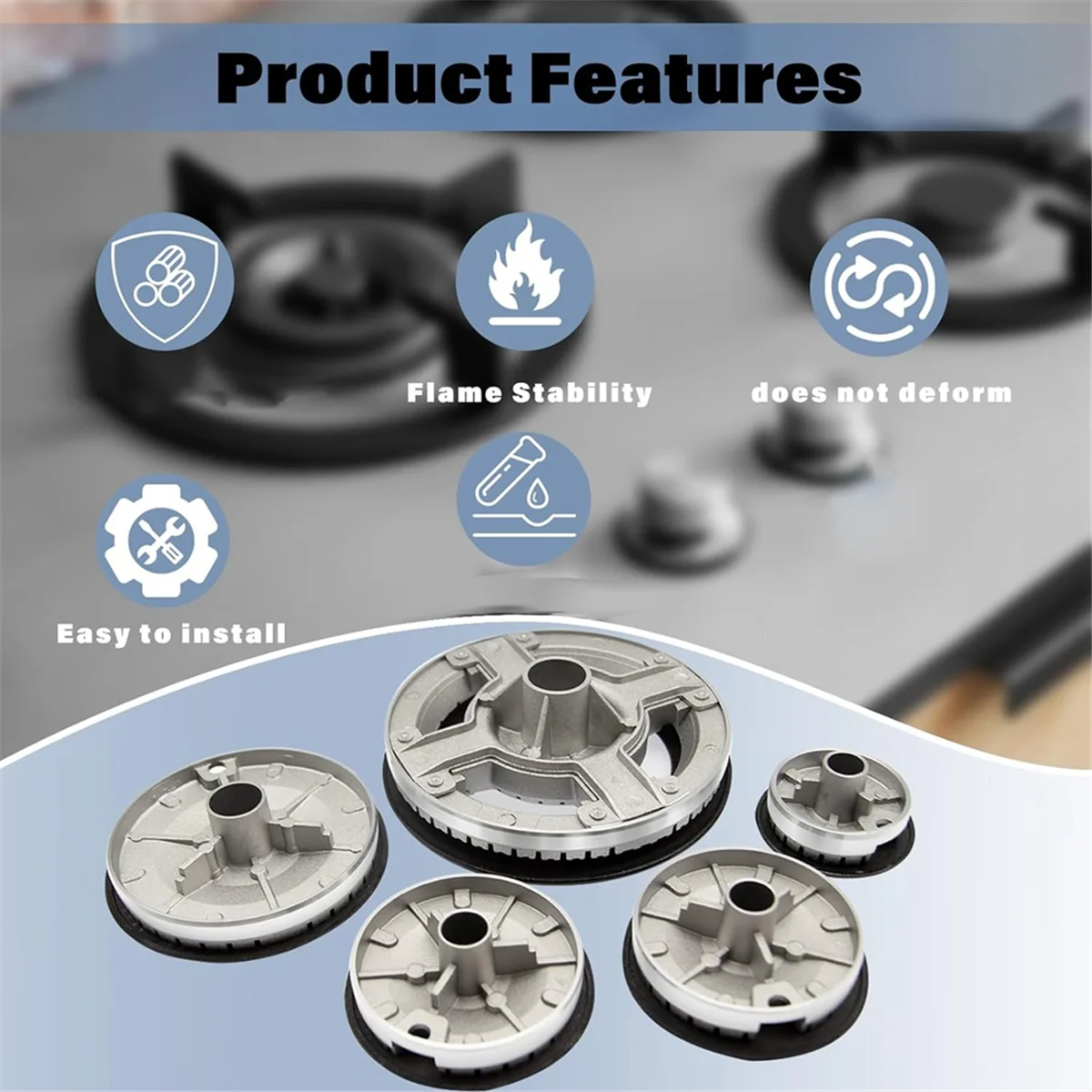 Колпачки для горелок газовой плиты набор колпачков 5 PS колпачки совместимые