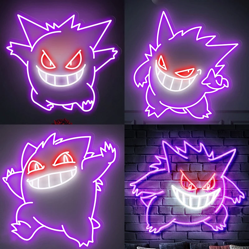 

Custom Anime Neon Sign Wall Art Decor Light LED Sign Game Living Room Bar Club Personalized House Gamers Neon Lights Kids Lamp