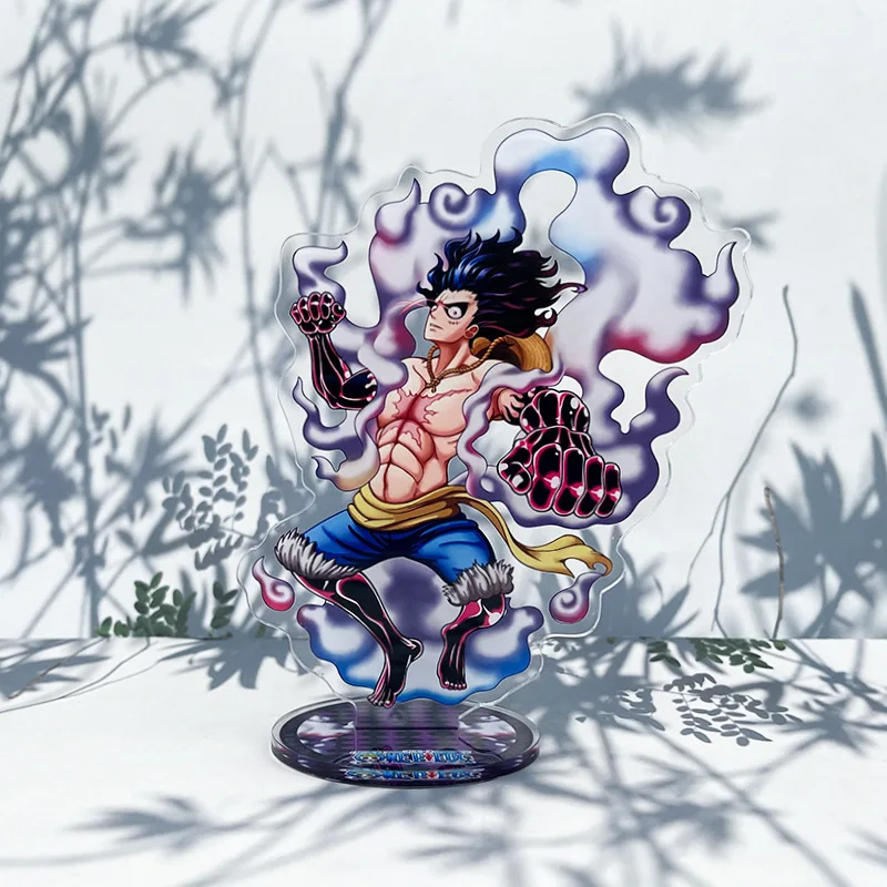 

16cm One Piece Animation Characters Erect Plates Luffy Ace Zoro Acrylic Big Size Table Car Decoration Exhibition Figure Toy
