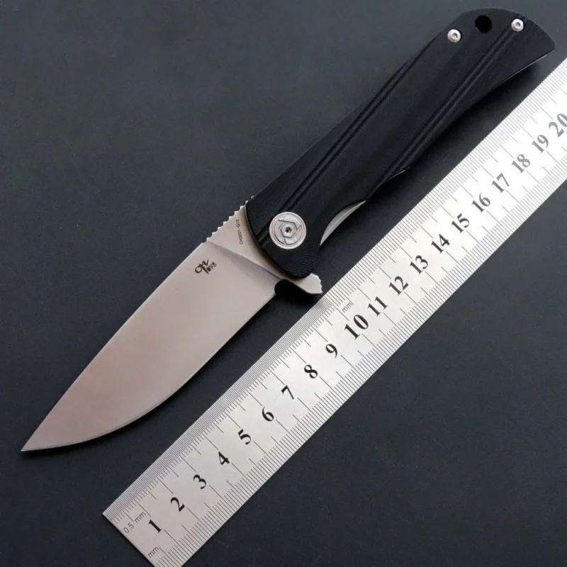 

New CH3001 Folding Knife D2 Steel Blade G10 Handle Camping Hunting Knife EDC Outdoor Tool Hand Knife