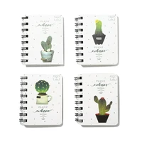 cute cactus daily office supplies planner spiral notebook diary notepad memo pad for school office students supplies