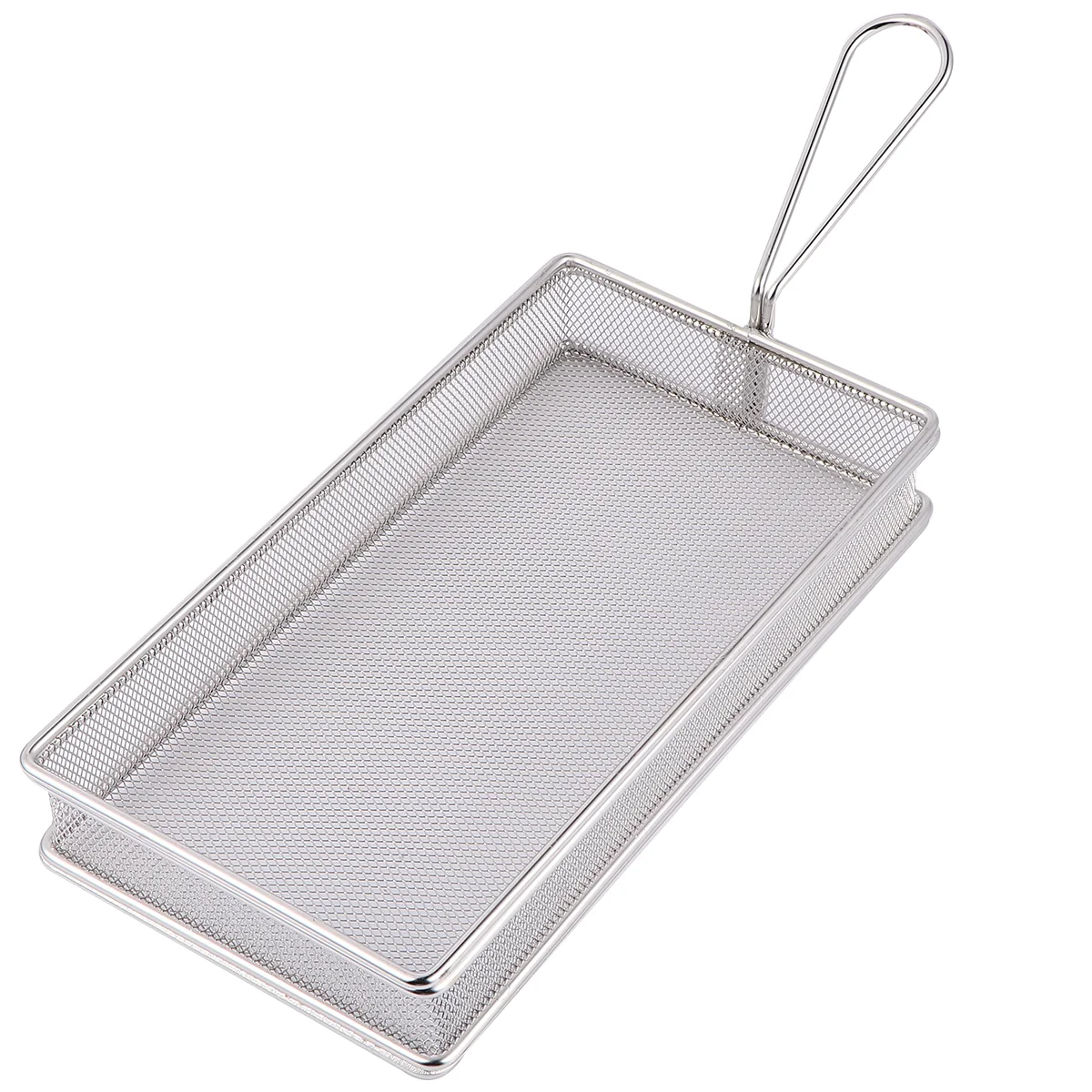 

Basket Fried Mesh Fry Fryer Snack Tray Display Frying Colander Holder Wire Chicken Turkey French