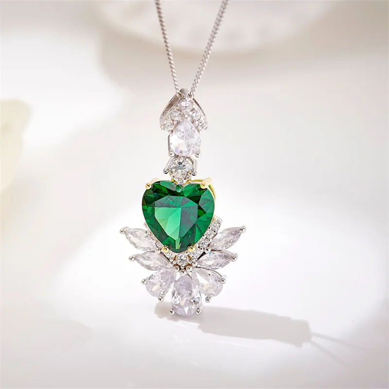 

Вечерние жерелье из серебра 925 пробы с фианитами 3A