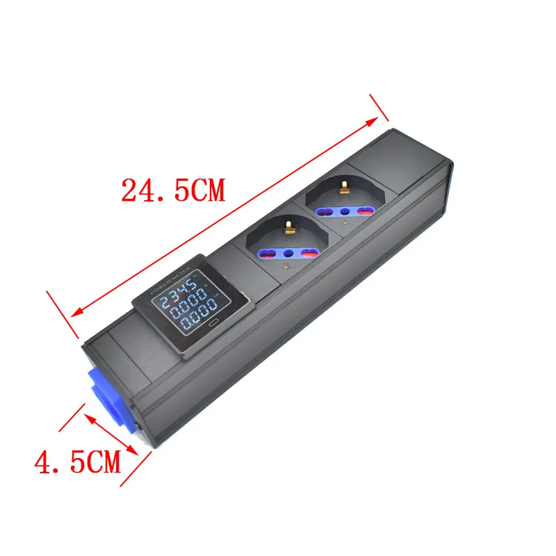 Фото Удлинитель PDU с амперметром, 20 А, выходная коробка Schuko Powerlink, Германия, Италия, розетка переменного тока 2-10 №4