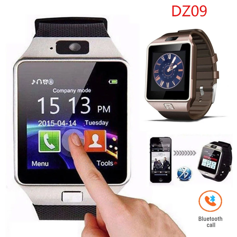 

Digital Touch Screen Smart Watch DZ09 Bracelet Camera Bluetooth WristWatch SIM Card Smartwatch for Xiaomi iPhone PK Q18 A1 T100