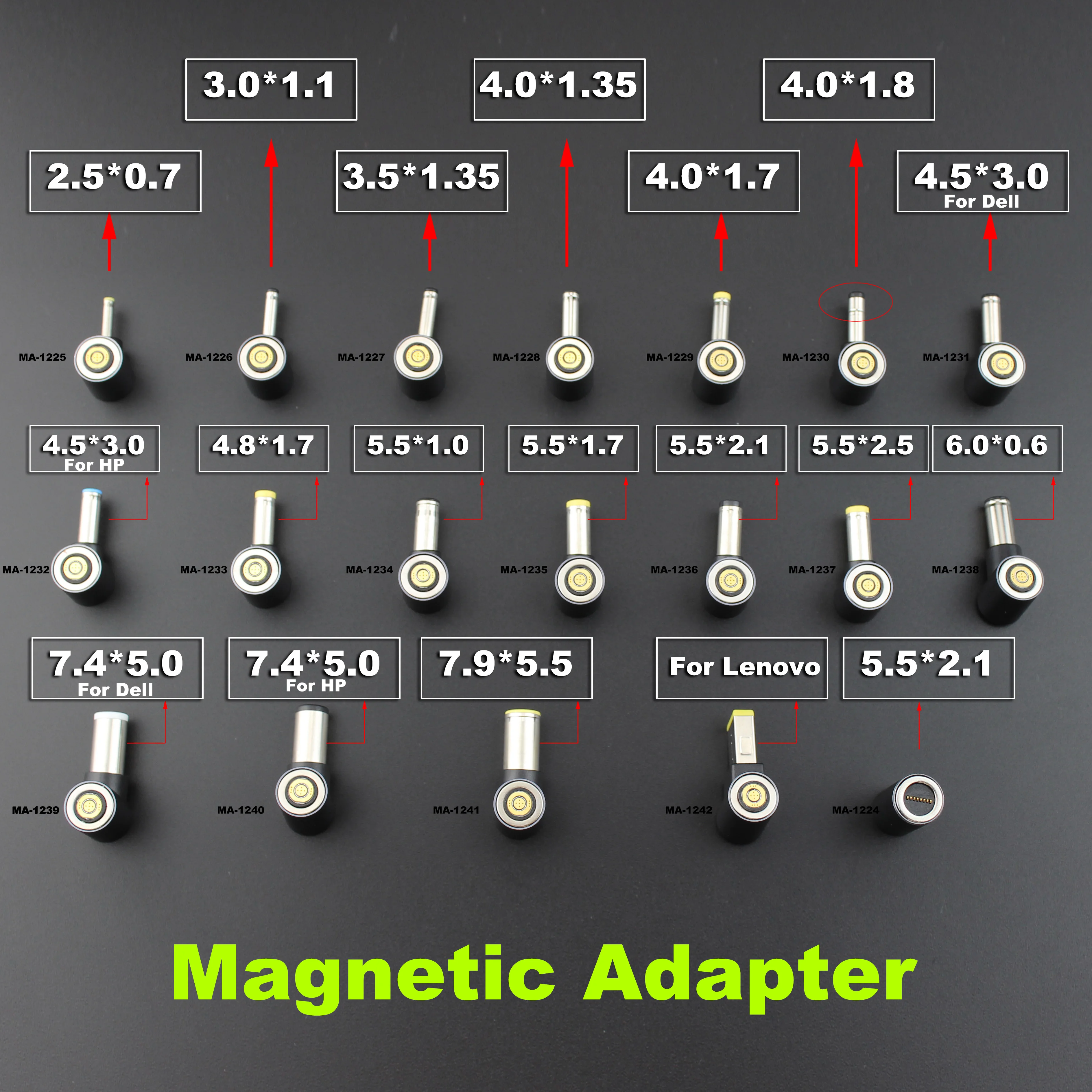 

1 шт. PD в DC 2,5*0,7 7,9*5,5 7,4x5,0 6,0x1,4 6,0x0,6 4,8 PD преобразователь заряда ноутбука Магнитный адаптер источник питания