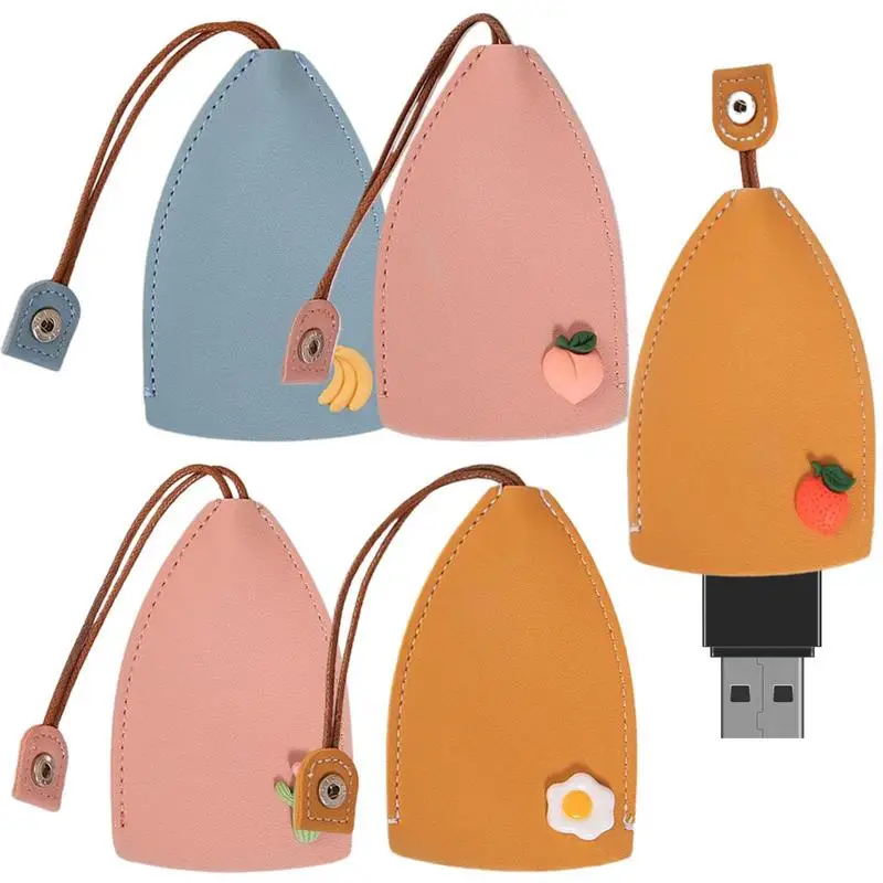 

Car Key Holder 5PCS Key Fob Holder For Protecting Key Creative Pull-Out Cute Large-Capacity Car Key Case Car Key Keychain Holder