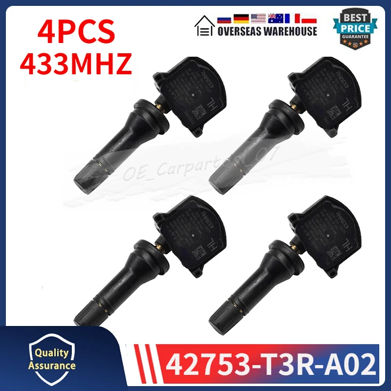 Датчик давления воздуха в шинах TPMS 42753-T3R-A02, 433 МГц, для Acura ILX 2019 Датчик давления воздуха в шинах TPMS 42753-T3R-A02, 433 МГц, для Acura ILX 2019