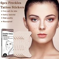 6pcs sexy fake freckles tattoo stickers waterproof lasting freckles makeup stickers women fashion beauty makeup accessories tool