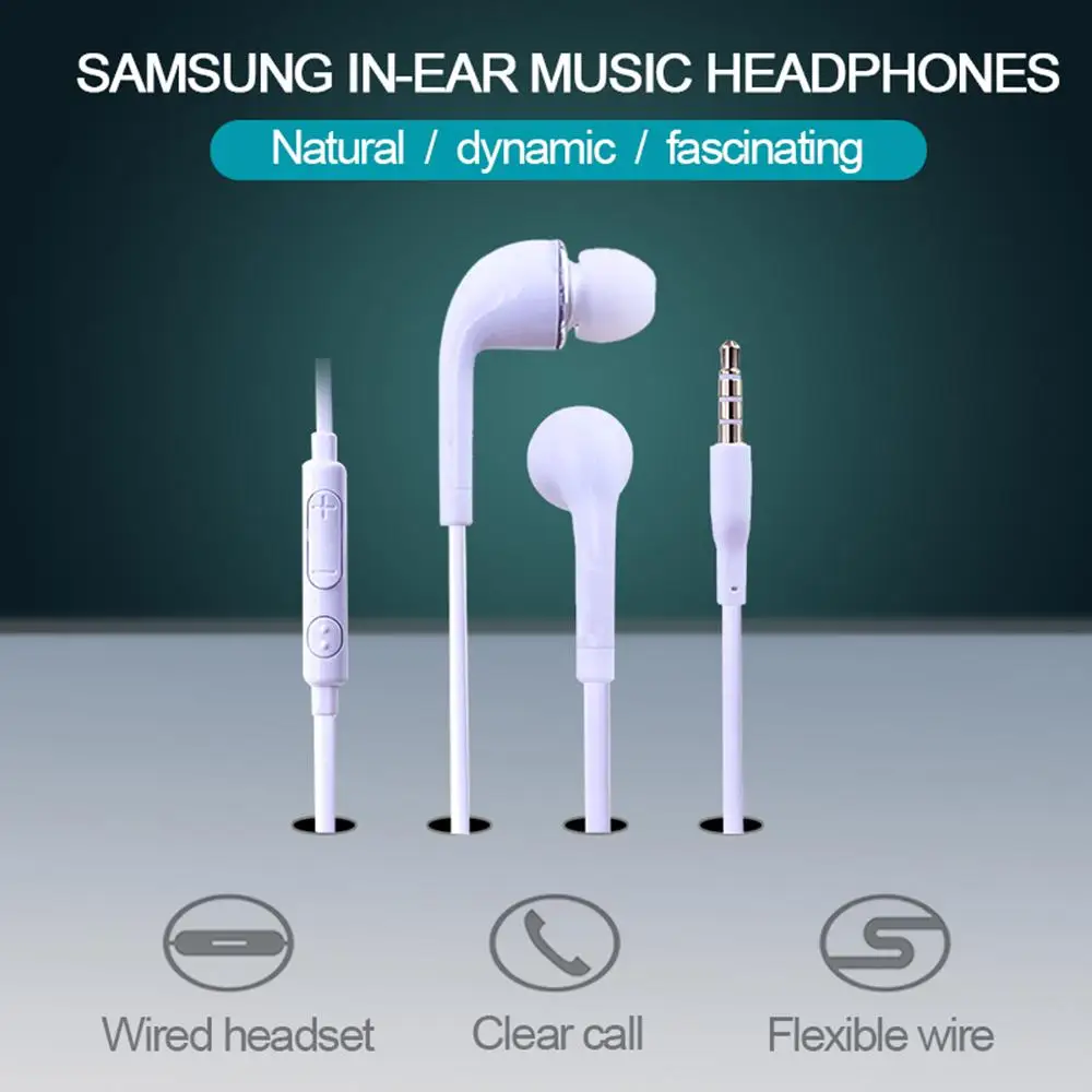 

For Samsung Earphones S4 With Built-in Microphone 3.5mm In-Ear Wired Headset For Android In-Ear Headphones Wired Earphones