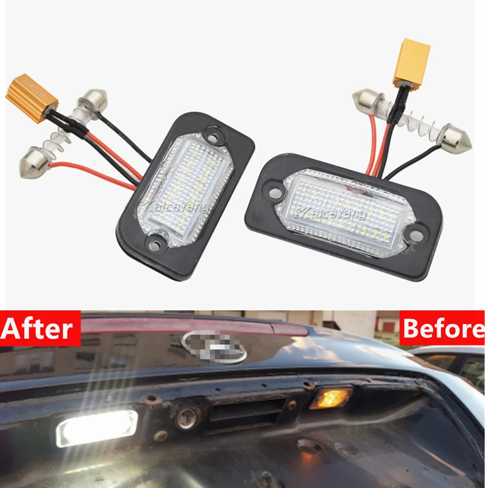 

Светодиодная лампа Canbus для номерного знака Mercedes-Benz W203 2D, 2 шт.