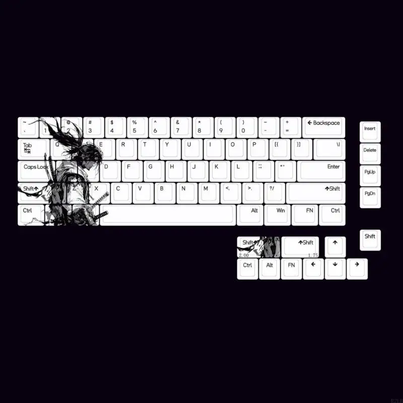 R2LB 75-ключ-ключ PBT-клавиш с оригинальной высотой длиной энергично