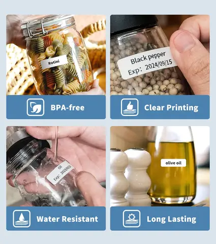 Phomemo D30 Q30/31 Мини-принтер этикеток Бумага для печати этикеток Водонепроницаемая маслостойкая устойчивая к царапинам ценовая наклейка Кабельная этикетка