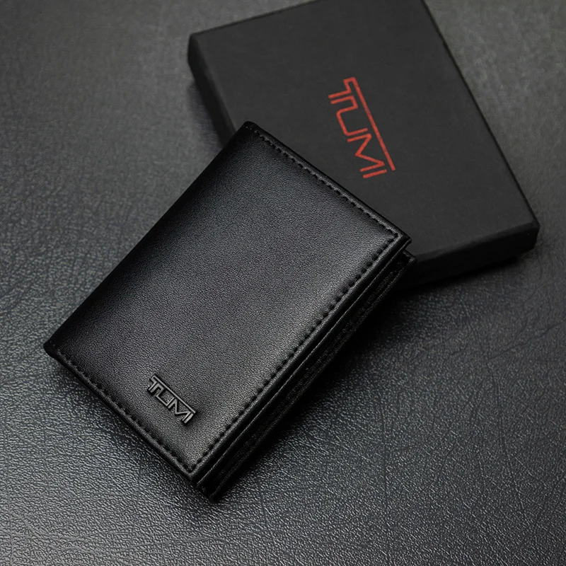 

Tumi Duming Men's Black First Layer Cowhide Wallet Men Men's Wallet Coin Purse Luxury Wallet for Men Clutch Purse