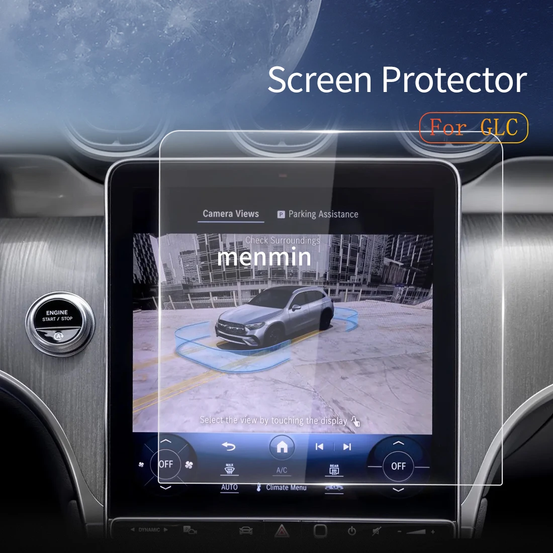 Автомобильные наклейки для Benz GLC 2023 Защита экрана автомобиля аксессуары