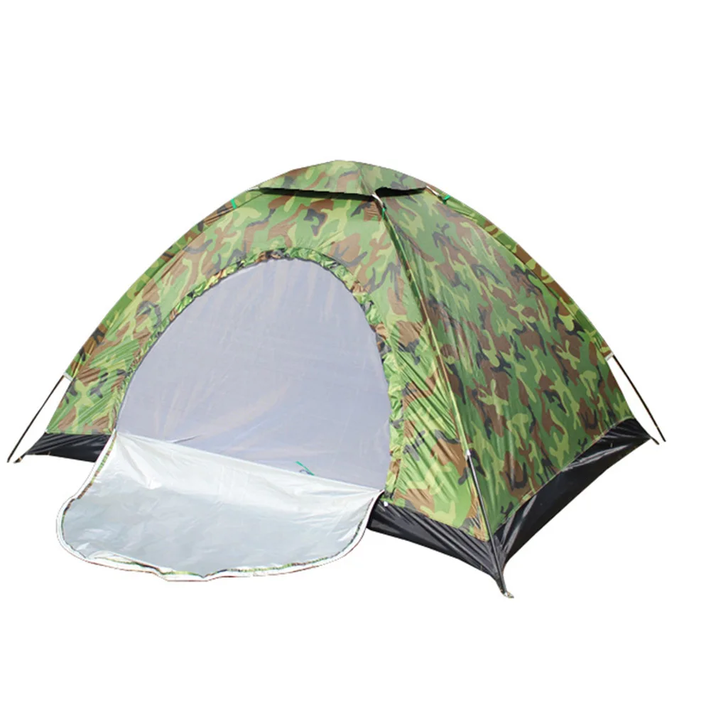 

Single 2 Person Outdoor Tent Ultralight Portable Camping Garden Tent With Anti-UV Coating Two-way Zips Camping Equipment