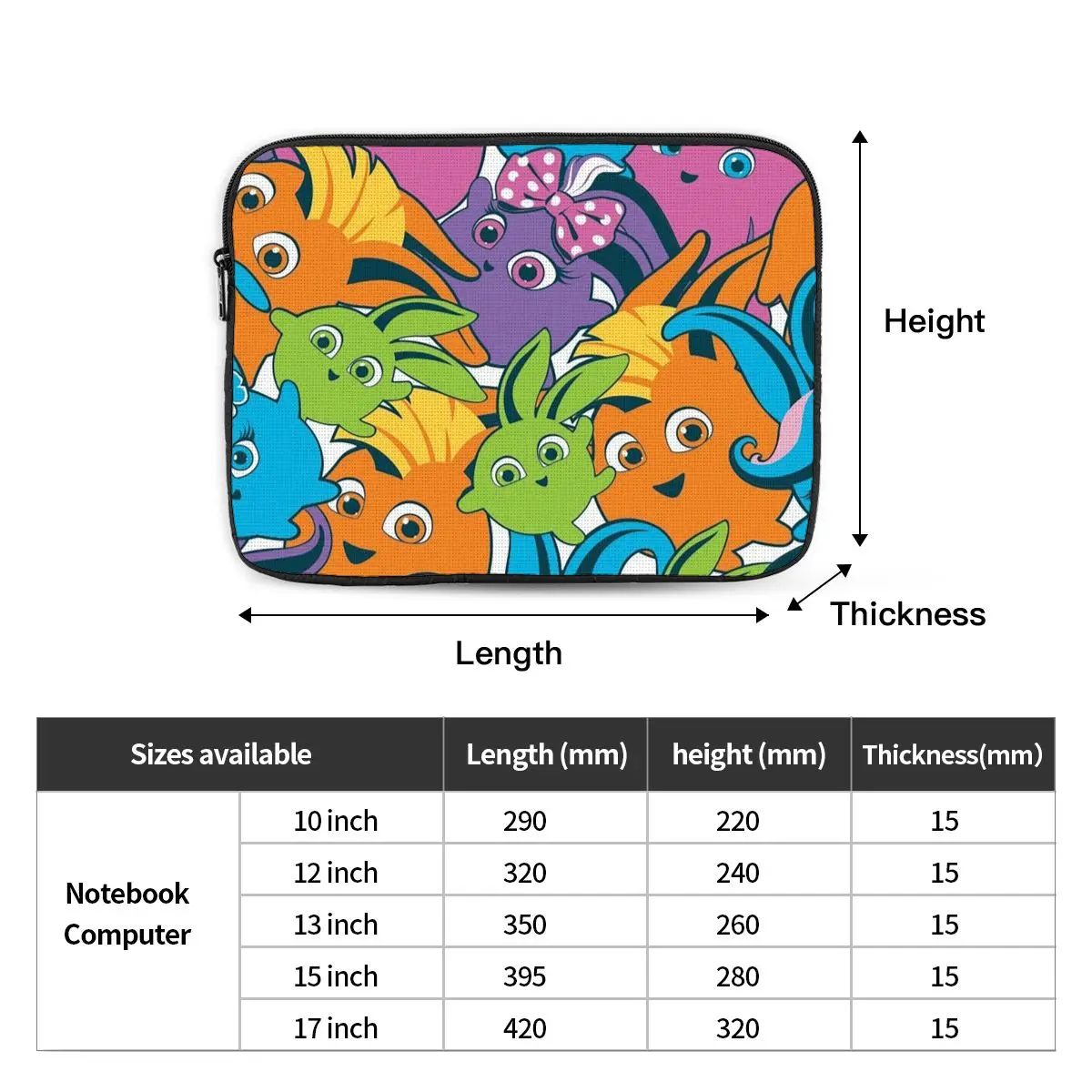 Сумка для ноутбука Sunny Bunny чехол 10 12 13 15 17 дюймов сумка планшета Противоударная