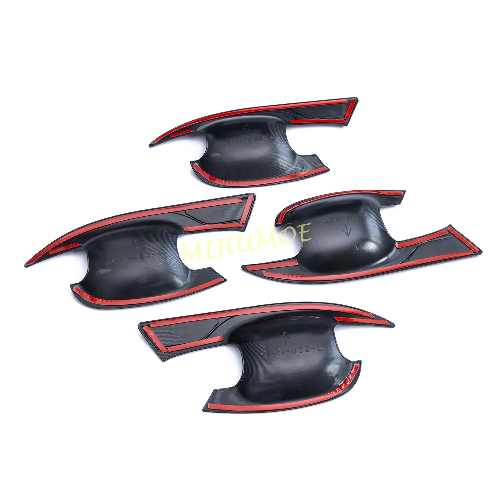 Защитная накладка на дверную ручку из углеродного волокна для Subaru Outback BT 2021 2022