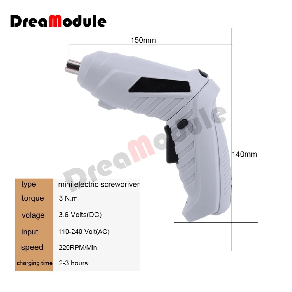 

Electric Screwdriver Battery Rechargeable Cordless Screwdriver Powerful Impact Wireless Screwdriver Drill Electric Screw Driver