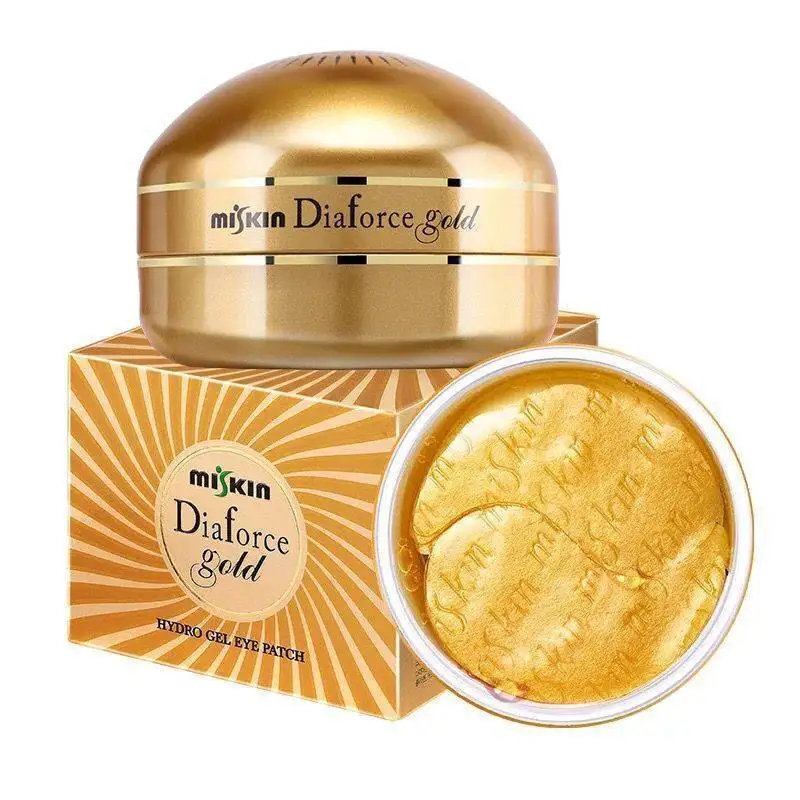 60 Tablets 24k Miskin Diaforce Eye Patch Collagen Gold Crystal Gel Eye Mask Anti-Puffiness Dark Circle Moisturizing Anti-Aging