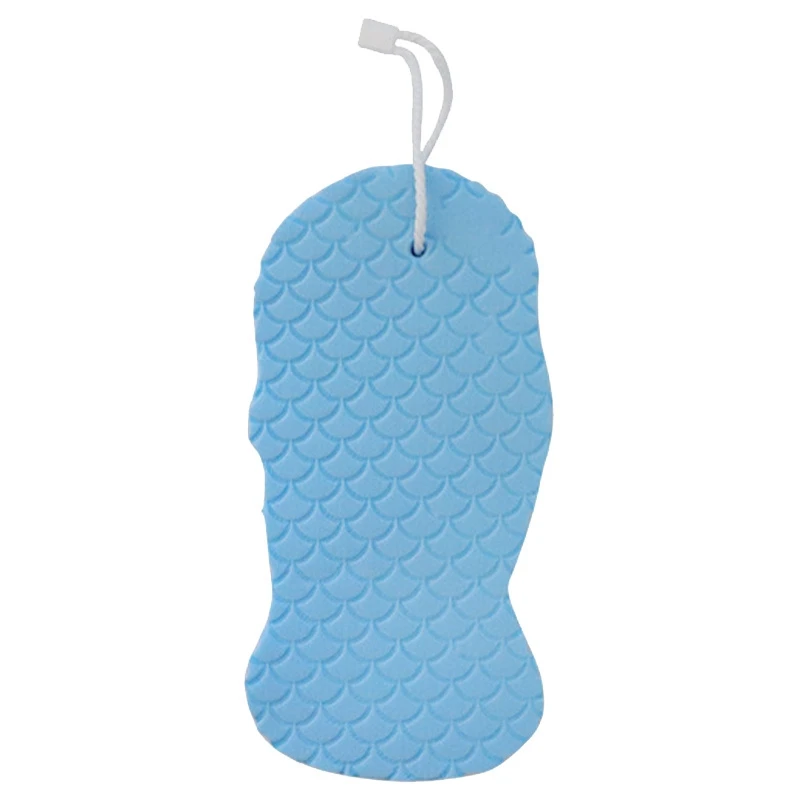 

8PC Baby 3D Fish Scale Pattern Sponge Bath Wipe Cartoon Solid Color Bath Sponge Adult Painless Skin-free Bathing