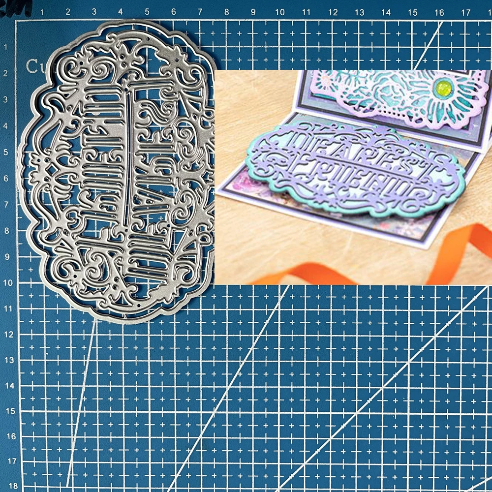 Металлические штампы Lucky Goddess дорогой друг сделай сам скрапбукинг фотоальбом