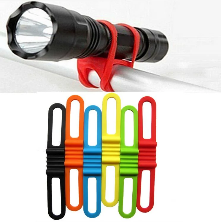 

Cycling Light Holder Bicycle Handlebar Silicone Strap Band Phone Fixing Elastic Tie Rope Bicicleta Torch Flashlight Bandages
