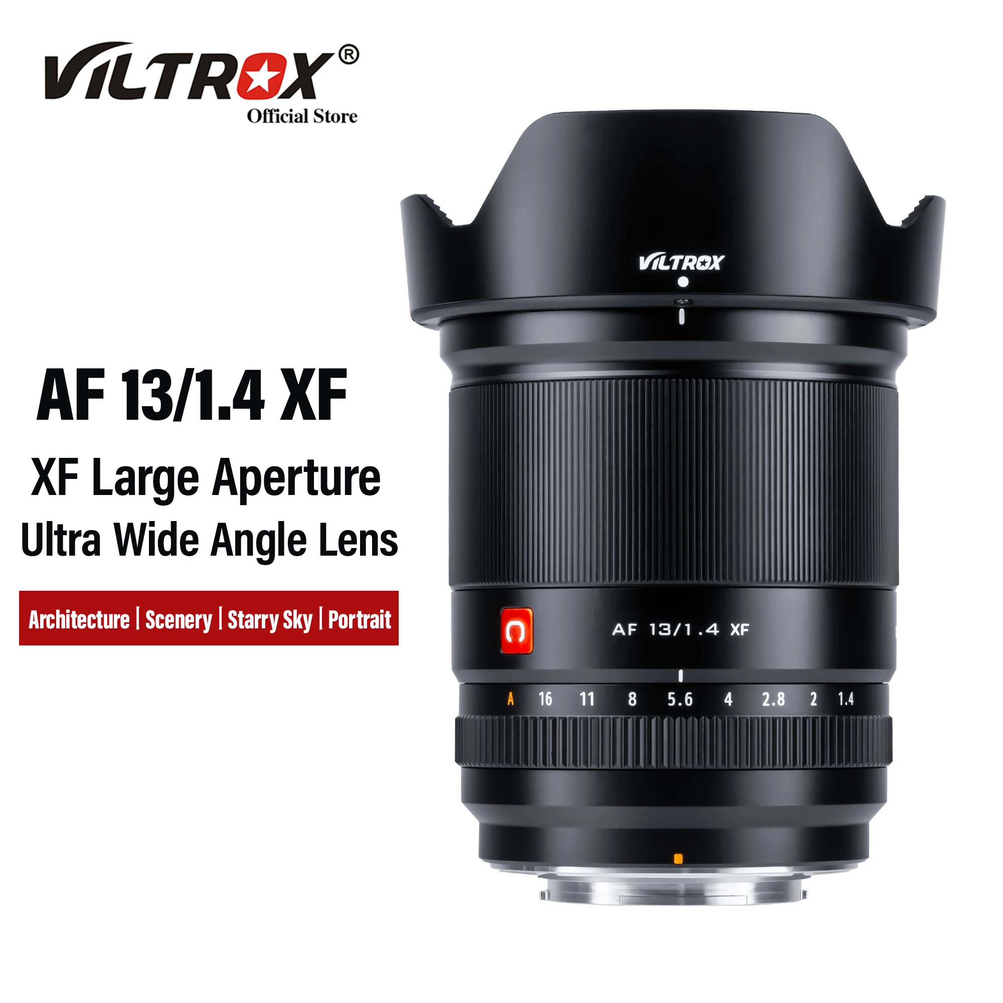 Viltrox 13 мм F1.4 Fuji X с автофокусом ультра широкоугольный объектив Большая диафрагма