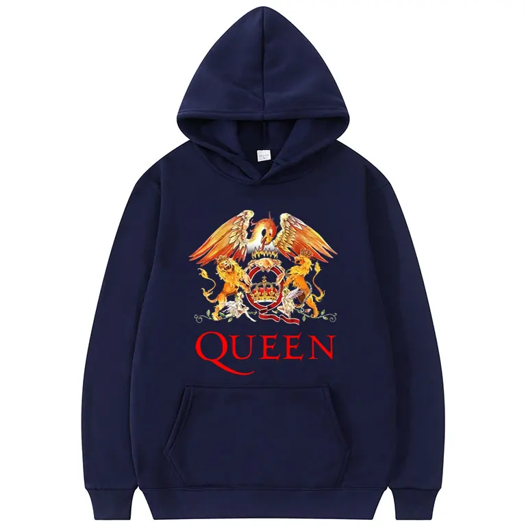 Rapper Queen Hoodies Men Fashion Tracksuit Freddie Mercury Print Women Sweatshirt Hoodie Kids Hip Hop Clothing Rock Band Coat images - 6