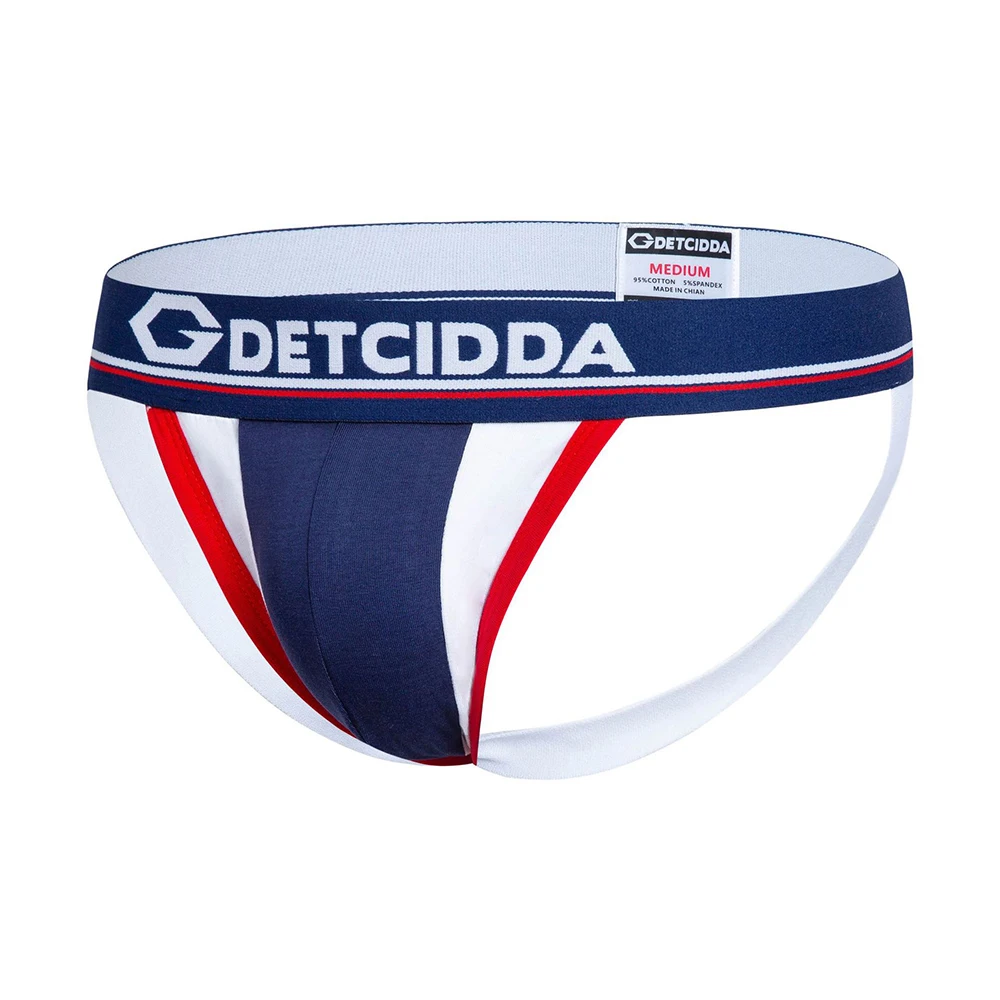 

Men's Cotton Thong Sexy Underwear Butt-Lifting Panties Double Thong Underpants Jockstrap T Pants Male Sensual Lingerie