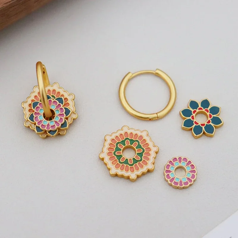 Модные ювелирные изделия винтажные Роскошные темпераментные Металлические